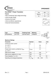 SPN02N60S5 datasheet.datasheet_page 1