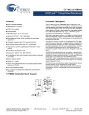 CY7B923-400JXC Datenblatt PDF