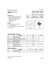 IRF7821TRPBF Datenblatt PDF