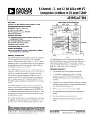 AD7998BRUZ-1REEL Datenblatt PDF