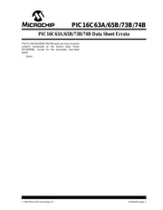 PIC16C63A-04E/SP 数据规格书 1