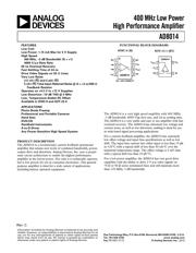 AD8014ARTZ-R2 datasheet.datasheet_page 1