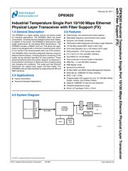 DP83620SQE datasheet.datasheet_page 1