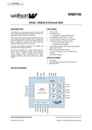 WM8766 datasheet.datasheet_page 1