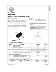 FDN360P 数据规格书 1