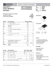 IXFT70N30Q3 数据规格书 1