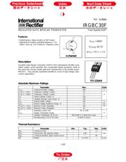 IRGBC30 datasheet.datasheet_page 1