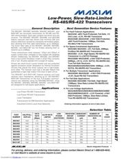 MAX481ESA+T Datenblatt PDF