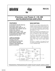 INA141 datasheet.datasheet_page 1