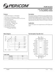 PI3PCIE2215ZHE 数据规格书 1