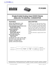 PCM1800 datasheet.datasheet_page 1