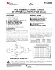 OPA2691I-14D datasheet.datasheet_page 1