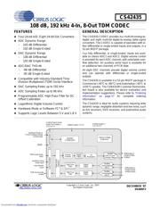 CS42435 数据规格书 1