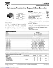 SFH601-2 数据规格书 1
