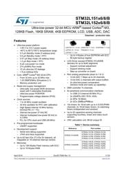 STM32L152C6U6 Datasheet PDF page 1