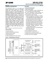 XR16L2750CM-F 数据规格书 1