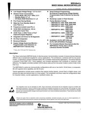 MSP430F412IPMR 数据规格书 1