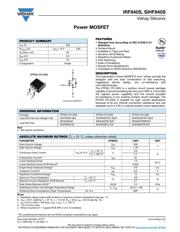 IRF840STRLPBF 数据规格书 1