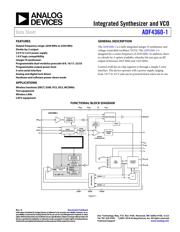 ADF4360-1BCPZ 数据规格书 1