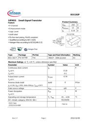 BSS192PH6327FTSA1 Datenblatt PDF
