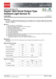 BH1710FVC 数据规格书 1