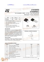 STD5NM50 datasheet.datasheet_page 1