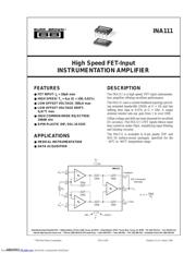 INA111BP datasheet.datasheet_page 1