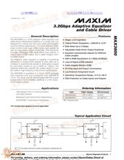 MAX3800 数据规格书 1