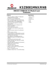 KSZ8081RNAIA-TR Datenblatt PDF