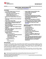 MSP430F2619SPM datasheet.datasheet_page 1