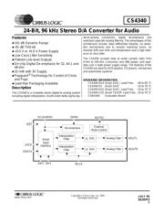 CS4340-CZZ Datenblatt PDF