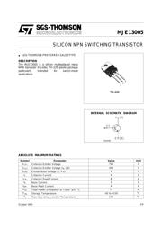 MJE13005 数据规格书 1