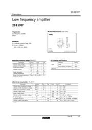 2SB1707TL 数据规格书 1