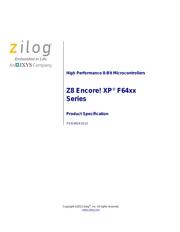 Z8F6421AN020EG 数据规格书 1