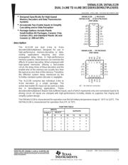 SN74ALS139 数据规格书 1