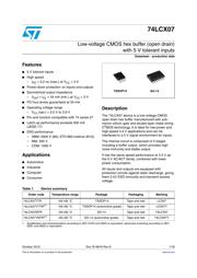 74LCX07YMTR 数据规格书 1
