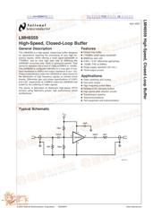 LMH6559 datasheet.datasheet_page 1