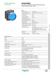 XB5AW36M5 datasheet.datasheet_page 1