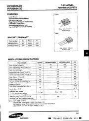 IRFR9024 数据规格书 1