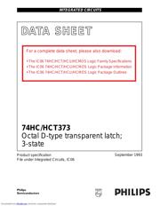 74HCT373 数据规格书 1