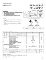 IRFR4510TRPBF 数据规格书 1