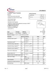 SPA15N60CFD 数据规格书 1