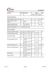 SPA15N60CFD 数据规格书 2