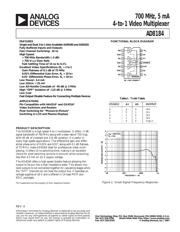 AD8184ARZ datasheet.datasheet_page 1