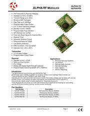 ALPHA-RX433S datasheet.datasheet_page 1