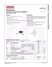 FDP036N10A 数据规格书 1