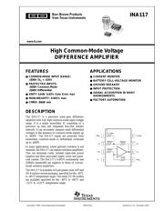 INA117 数据规格书 1