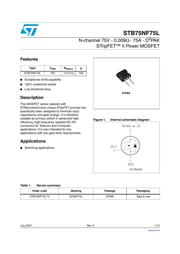 STP75NF75L Datenblatt PDF