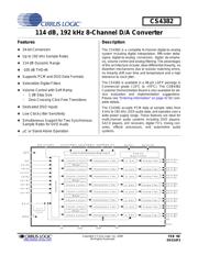 CS4382 datasheet.datasheet_page 1