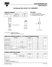 SUP85N03-04P-E3 数据规格书 1